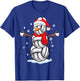 Volleyball Snowman Funny Christmas Volleyball lovers gift T-Shirt - T-Shirt | Royal