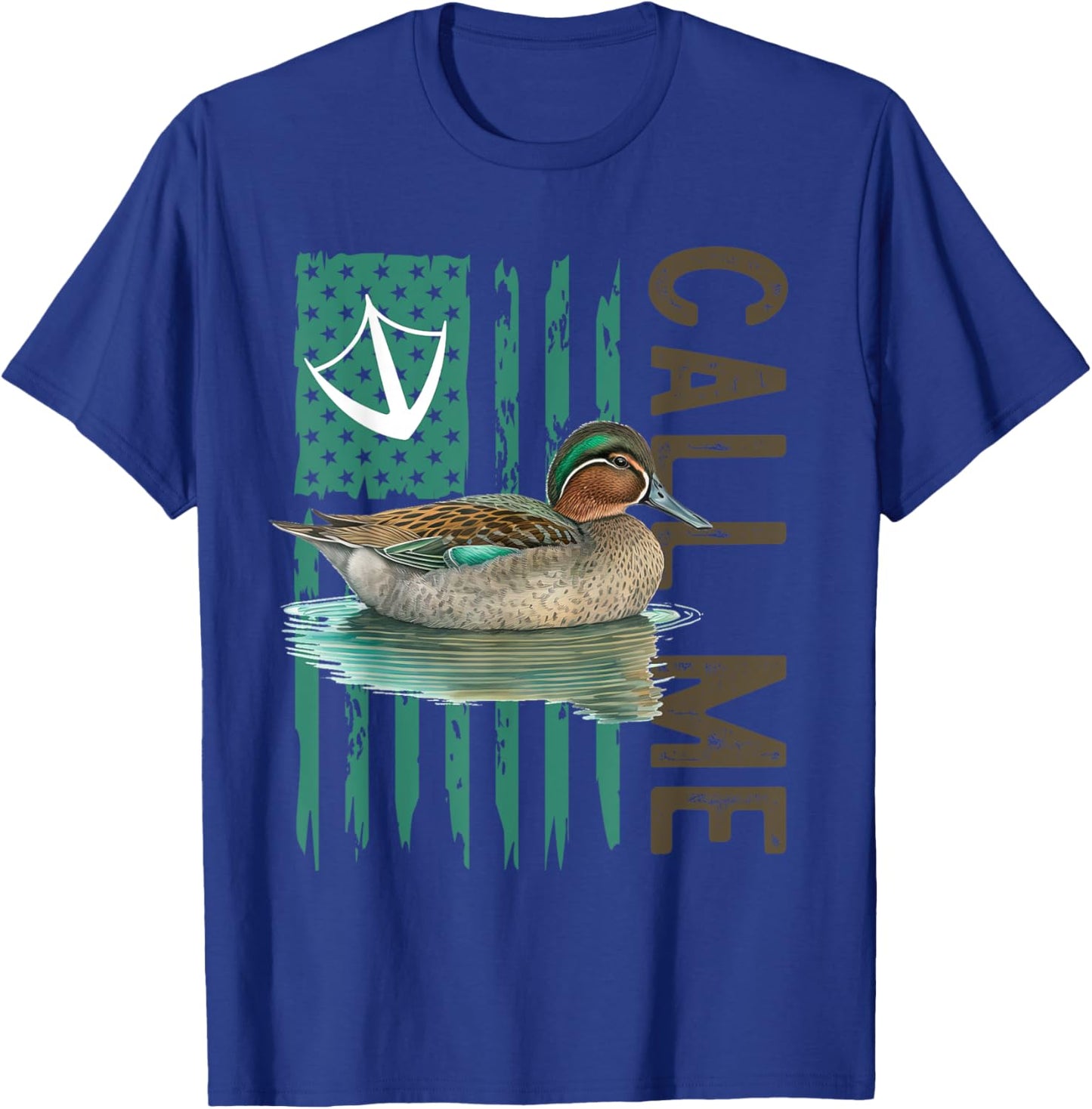 Call Me Teal Duck Hunter Hunting Season Cute Duck Hunting T-Shirt - T-Shirt | Royal