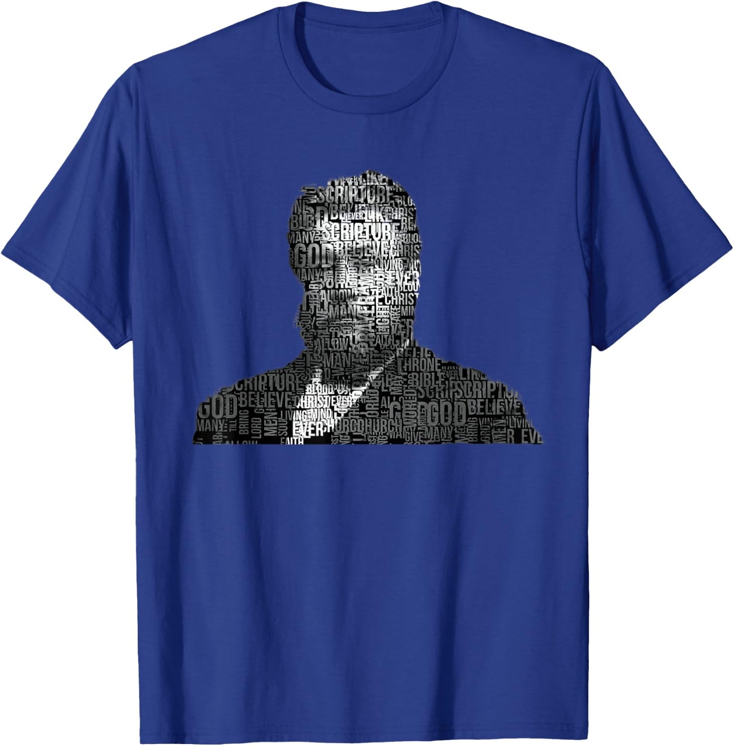Charles Spurgeon Christian Preacher Word Cloud T-Shirt - T-Shirt | Royal