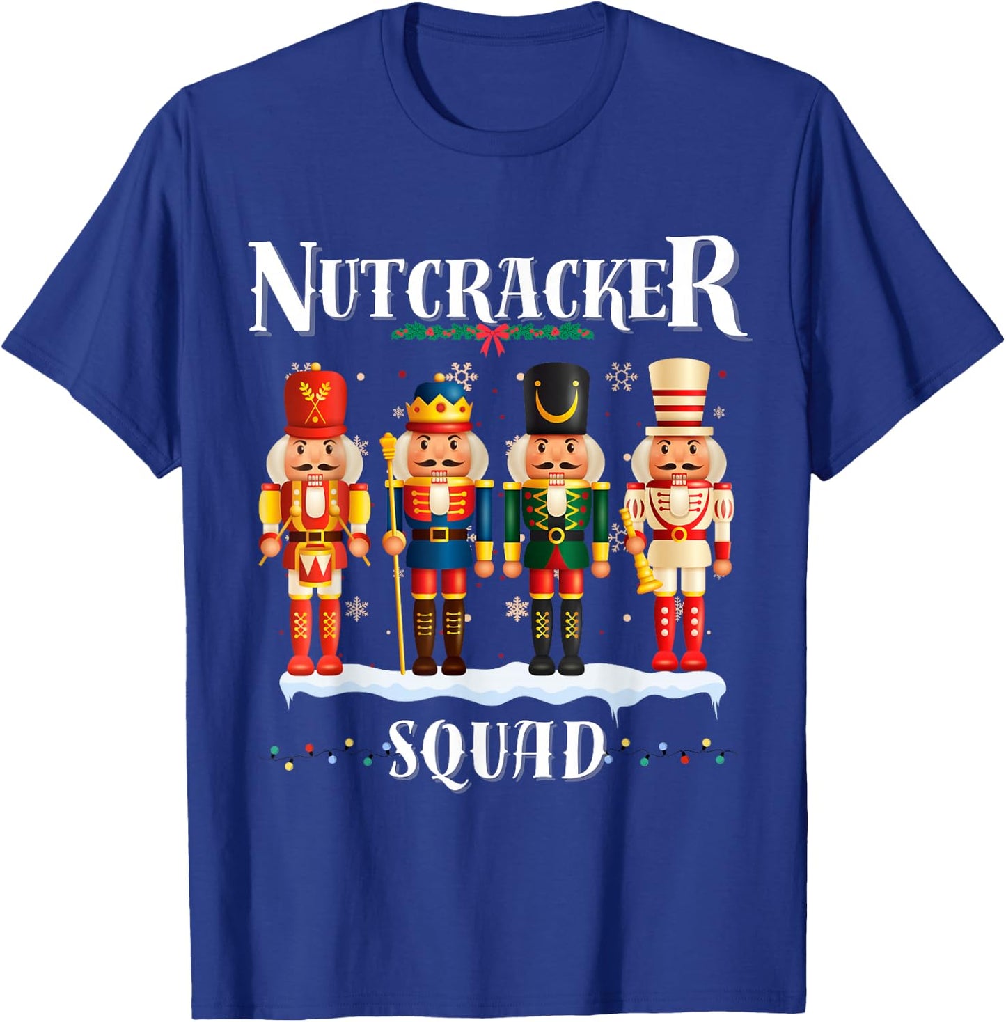 Nutcracker Squad Christmas Pajama Holiday Fun Festive boys T-Shirt - T-Shirt | Royal