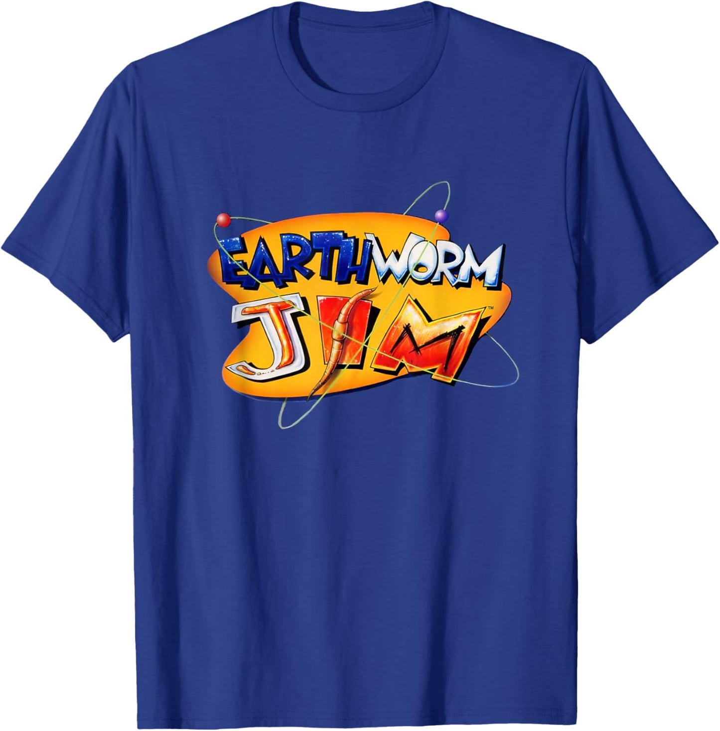 Interplay Entertainment Earthworm Jim -Adults , Black, Small, Short Sleeve T-Shirt - T-Shirt | Royal
