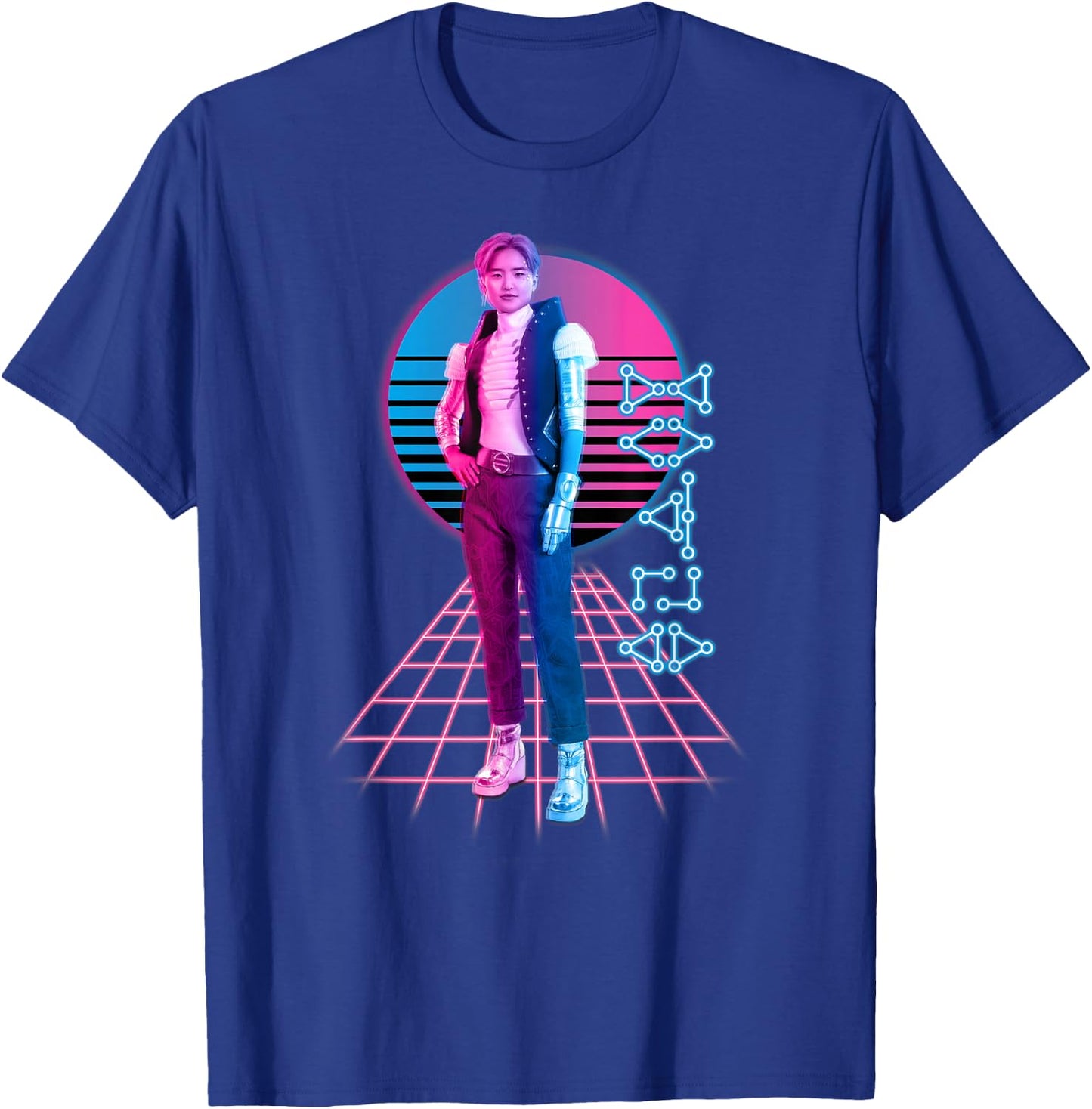 Disney Zombies 3 A-Spen Neon Standing Pose T-Shirt - T-Shirt | Royal