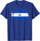 Vintage Made In EL SALVADOR SALVADORAN Flag Gift T-Shirt - T-Shirt | Royal
