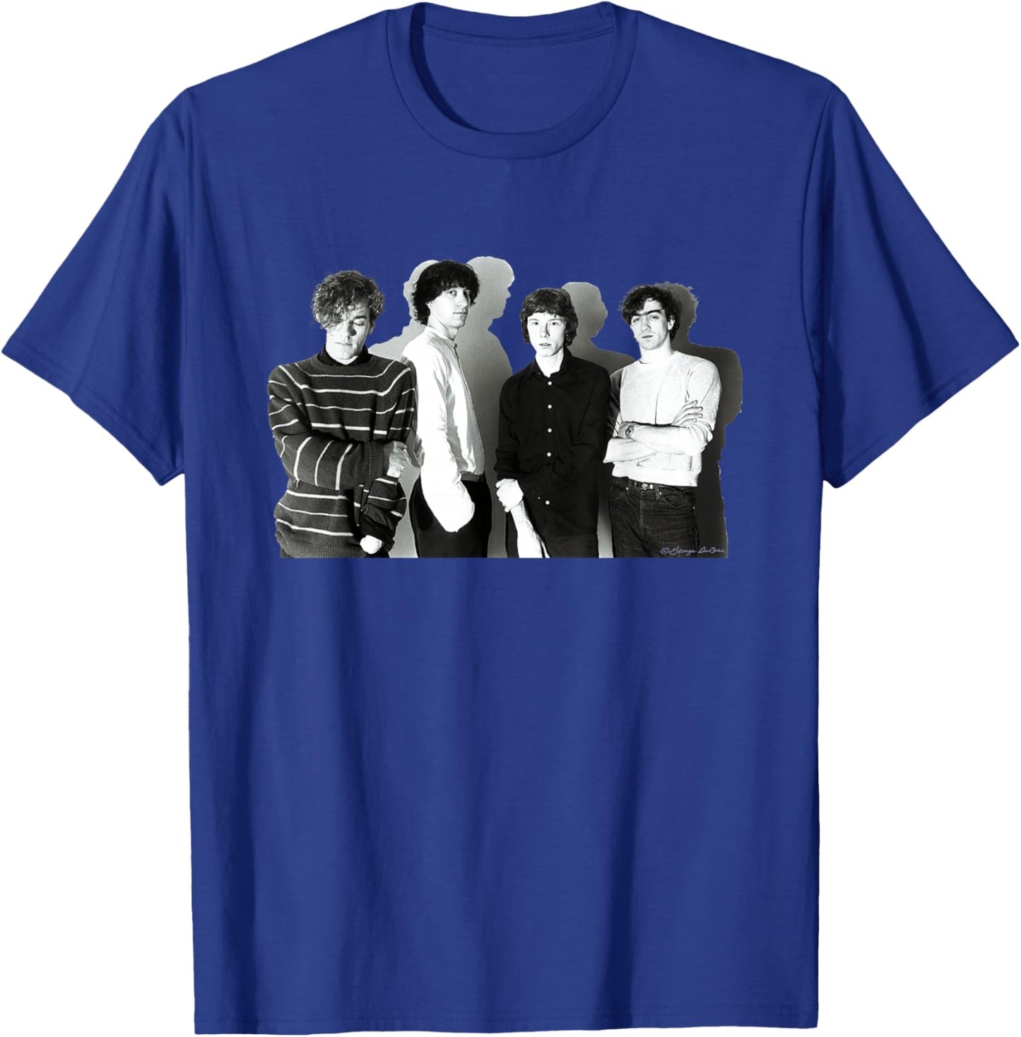 REM Early Band Photo By George DuBose T-Shirt - T-Shirt | Royal