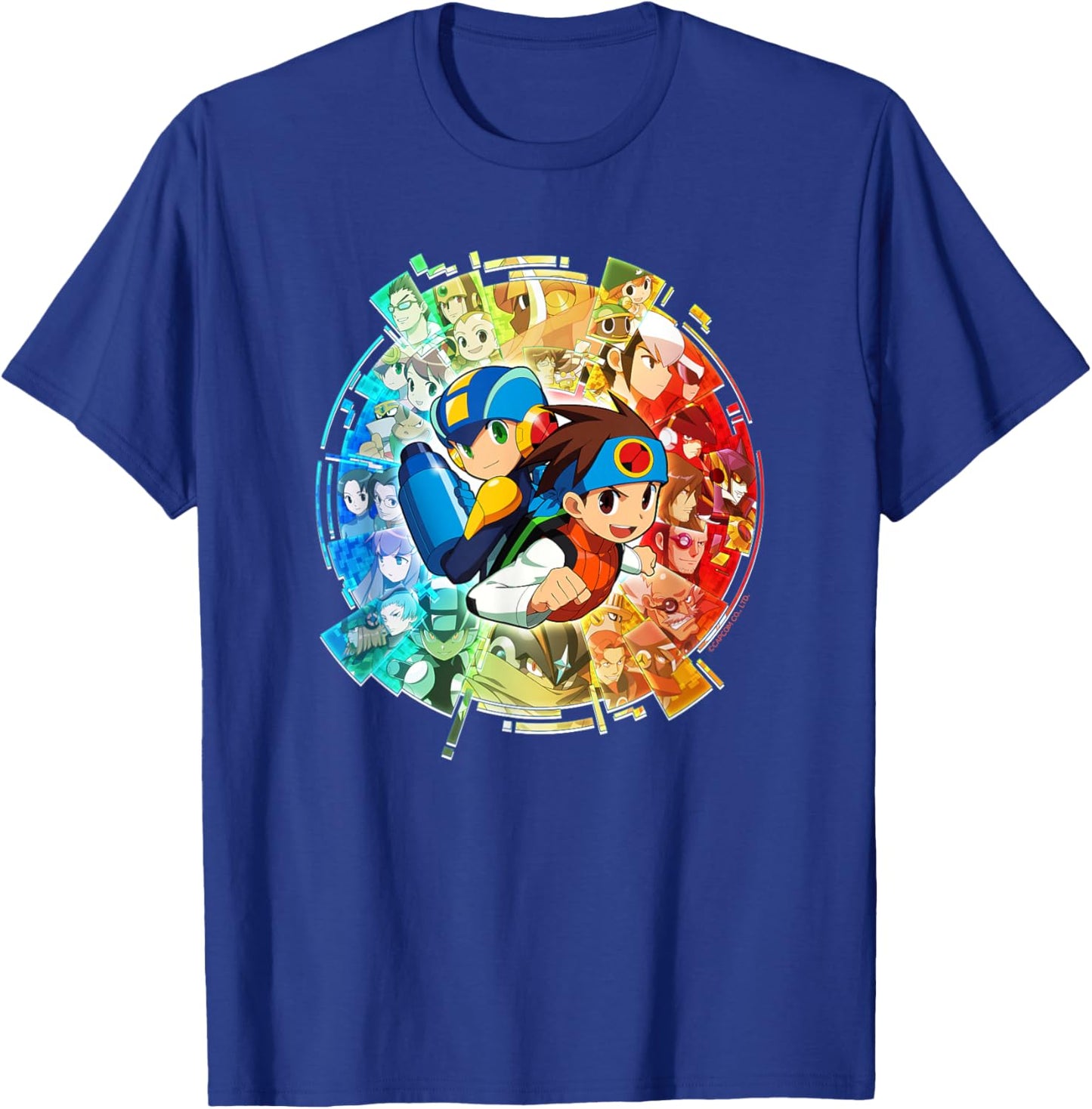 Mega Man Battle Network Legacy Collection Art T-Shirt - T-Shirt | Royal