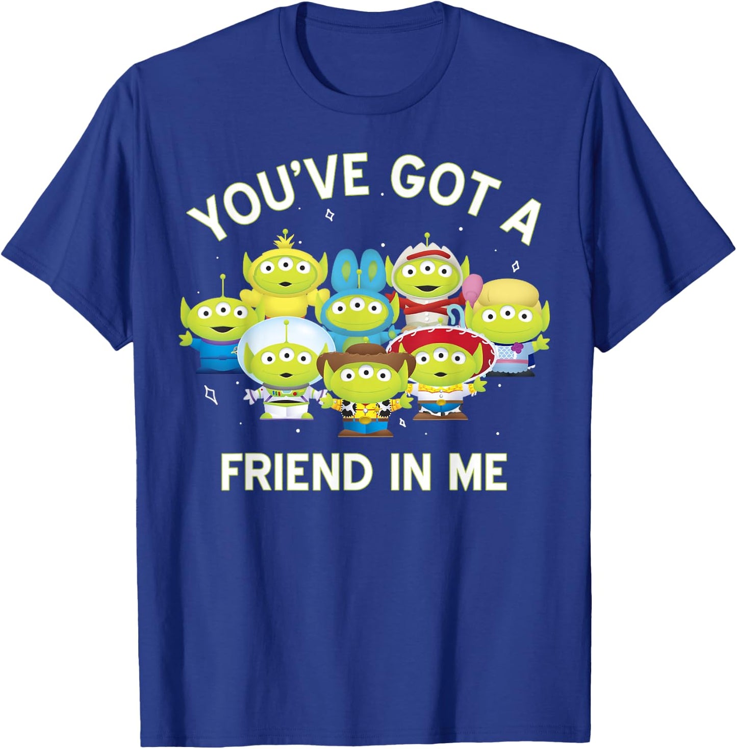Disney Pixar Aliens Toy Story You've Got A Friend In Me T-Shirt - T-Shirt | Royal