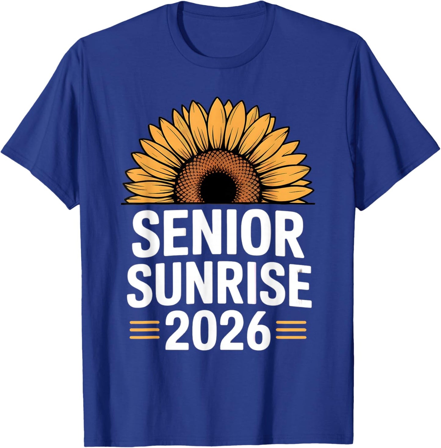 Senior Sunrise 2026 Sunflower Graduation Senior Pride T-Shirt - T-Shirt | Royal