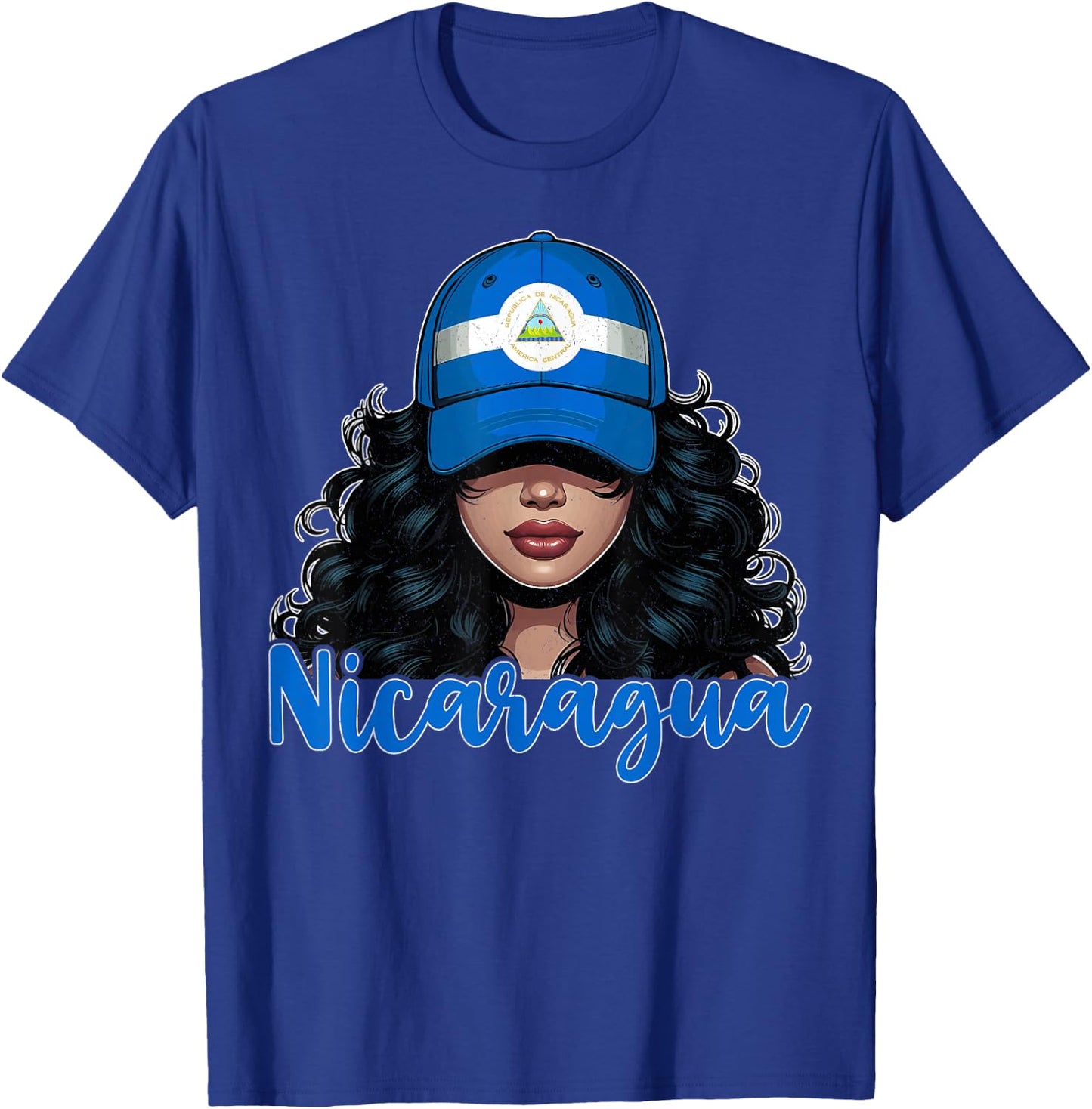 Nicaraguan Girl Nicaragua Flag Proud Nicaragüense Women T-Shirt - T-Shirt | Royal