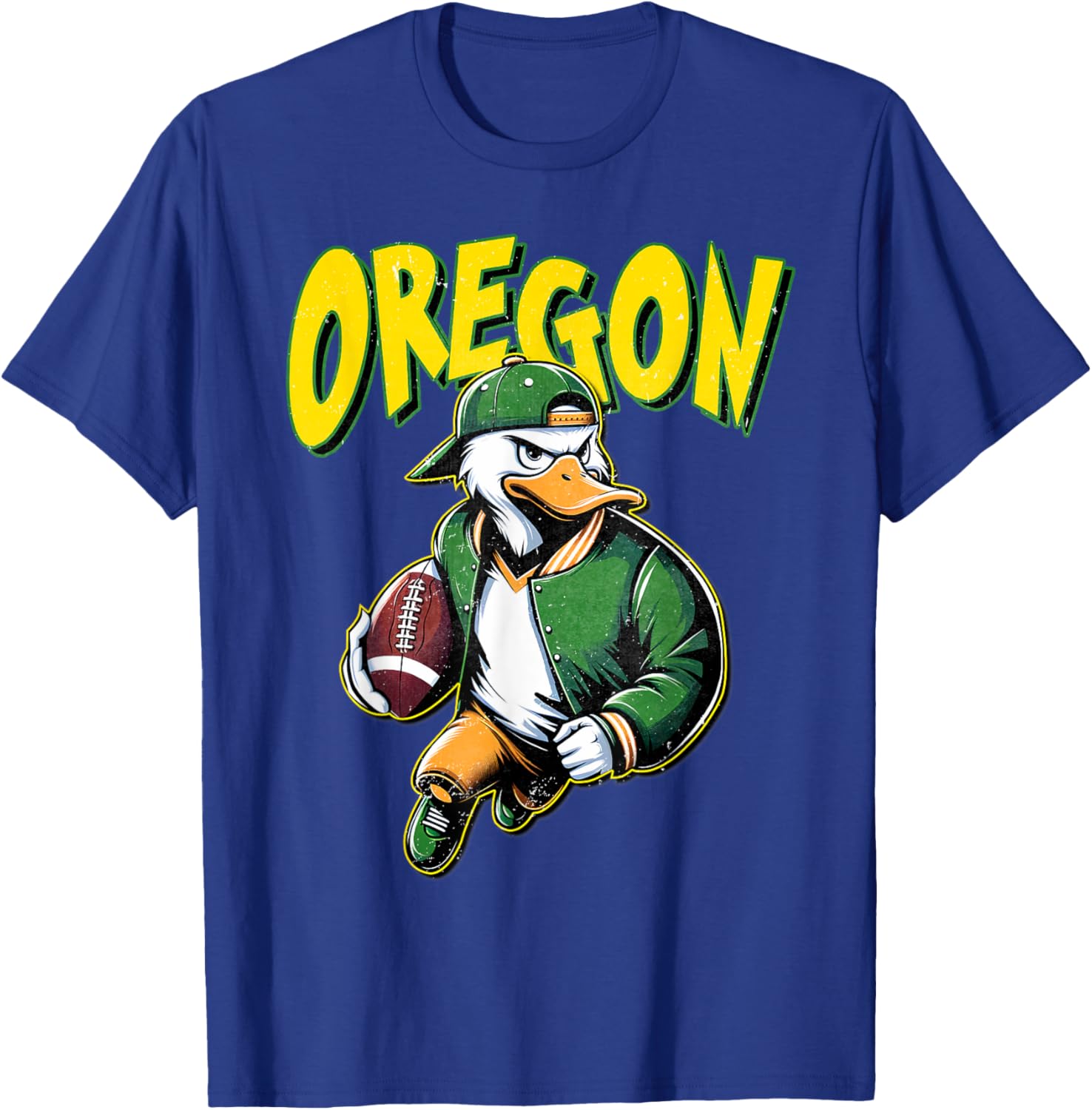 Classic State of Oregons Football Spirit Evergreen Sports T-Shirt - T-Shirt | Royal