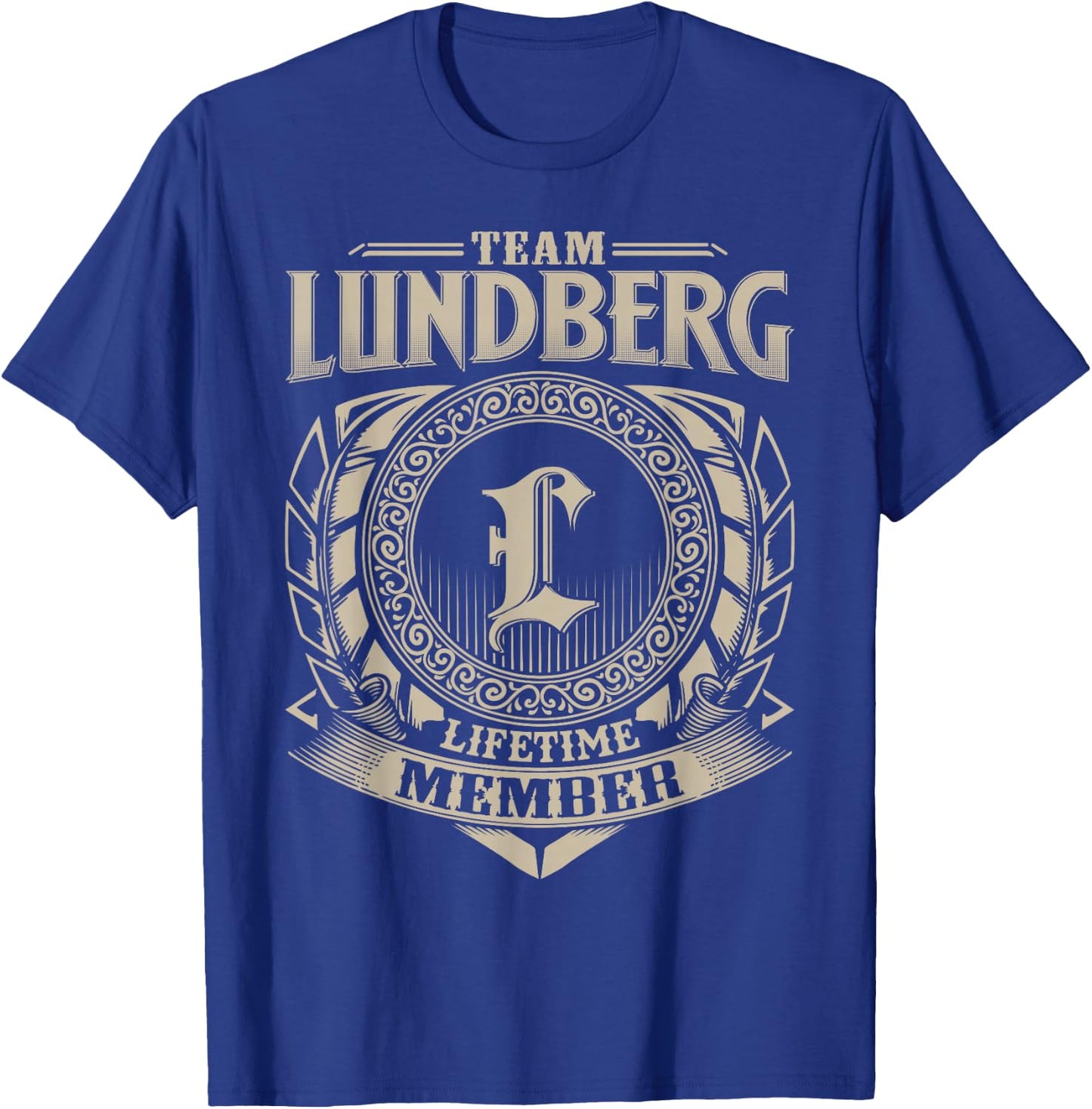 Team LUNDBERG Lifetime Member LUNDBERG Family Name Vintage T-Shirt - T-Shirt | Royal
