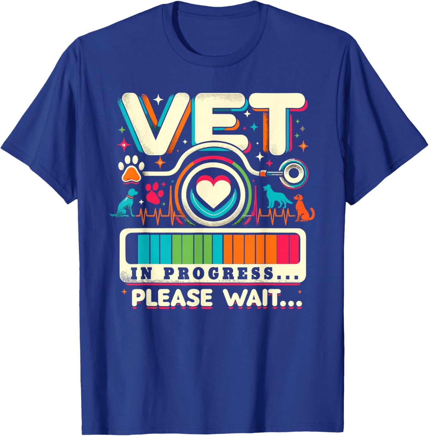 Vet In Progress Shirt Veterinarian Student Veterinary School T-Shirt - T-Shirt | Royal