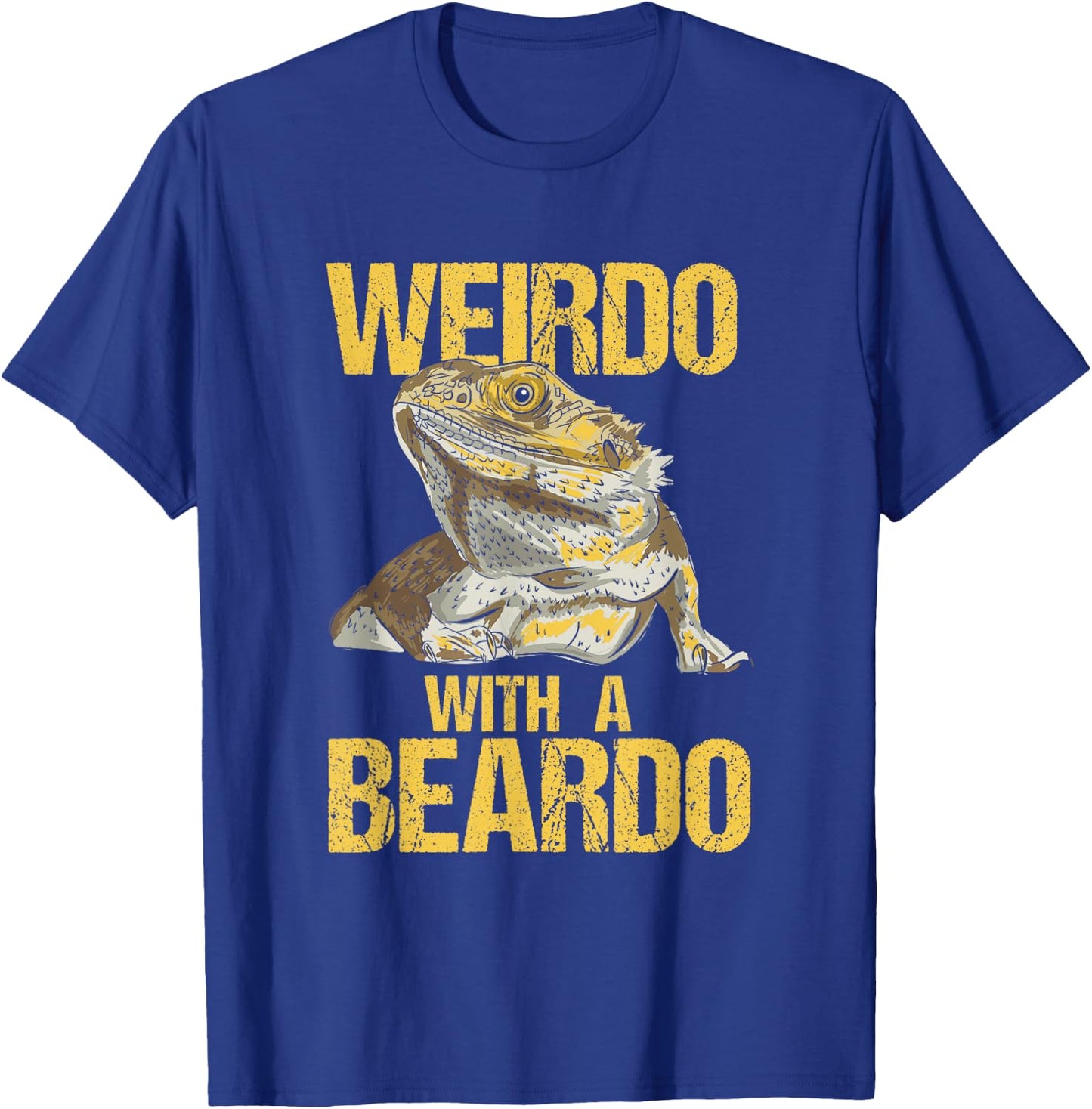 Weirdo With A Beard Bearded Dragon Pogona Vitticeps T-Shirt - T-Shirt | Royal