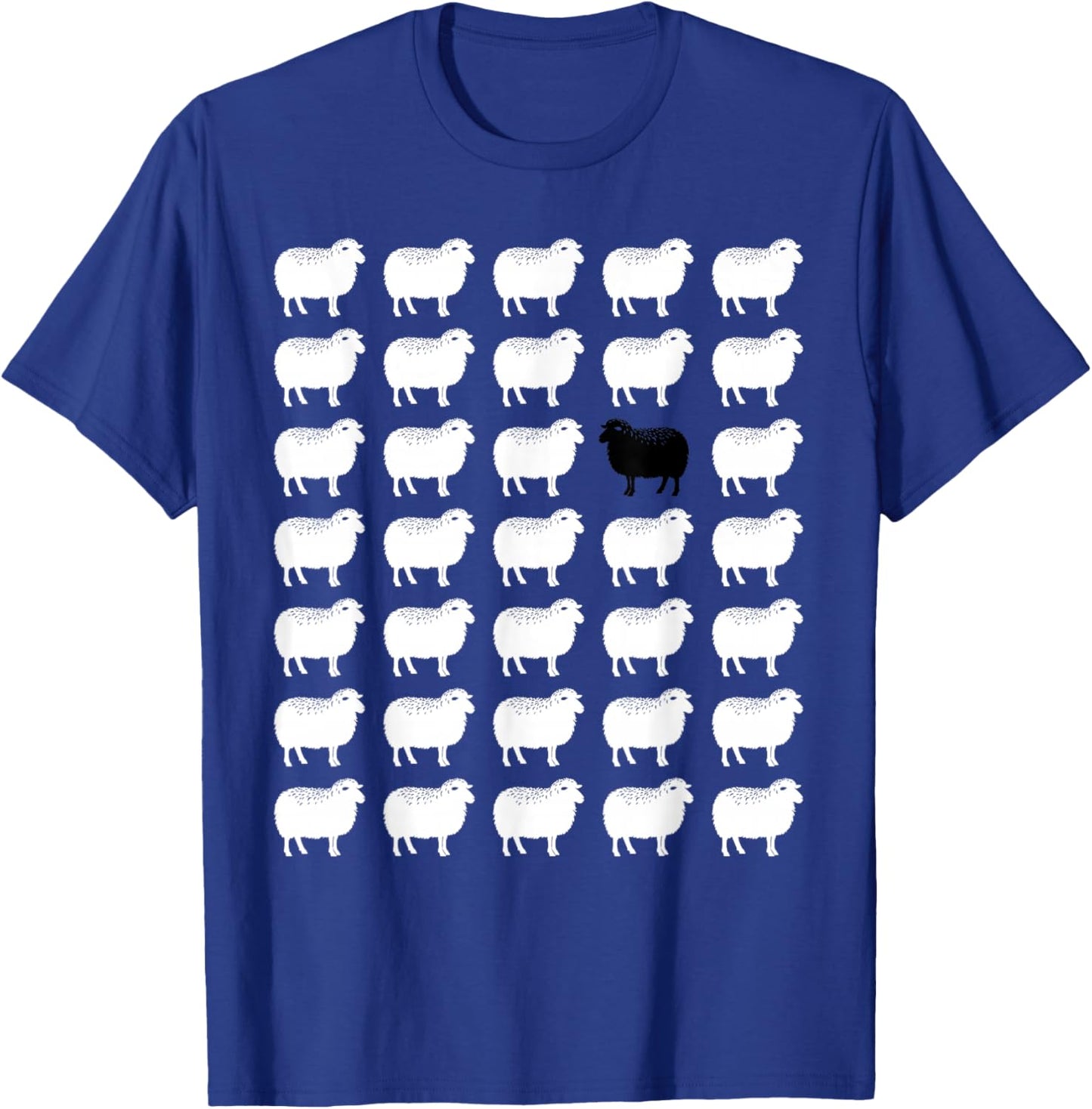 Memorabilia Sheep That Is Black and White other Sheep T-Shirt - T-Shirt | Royal