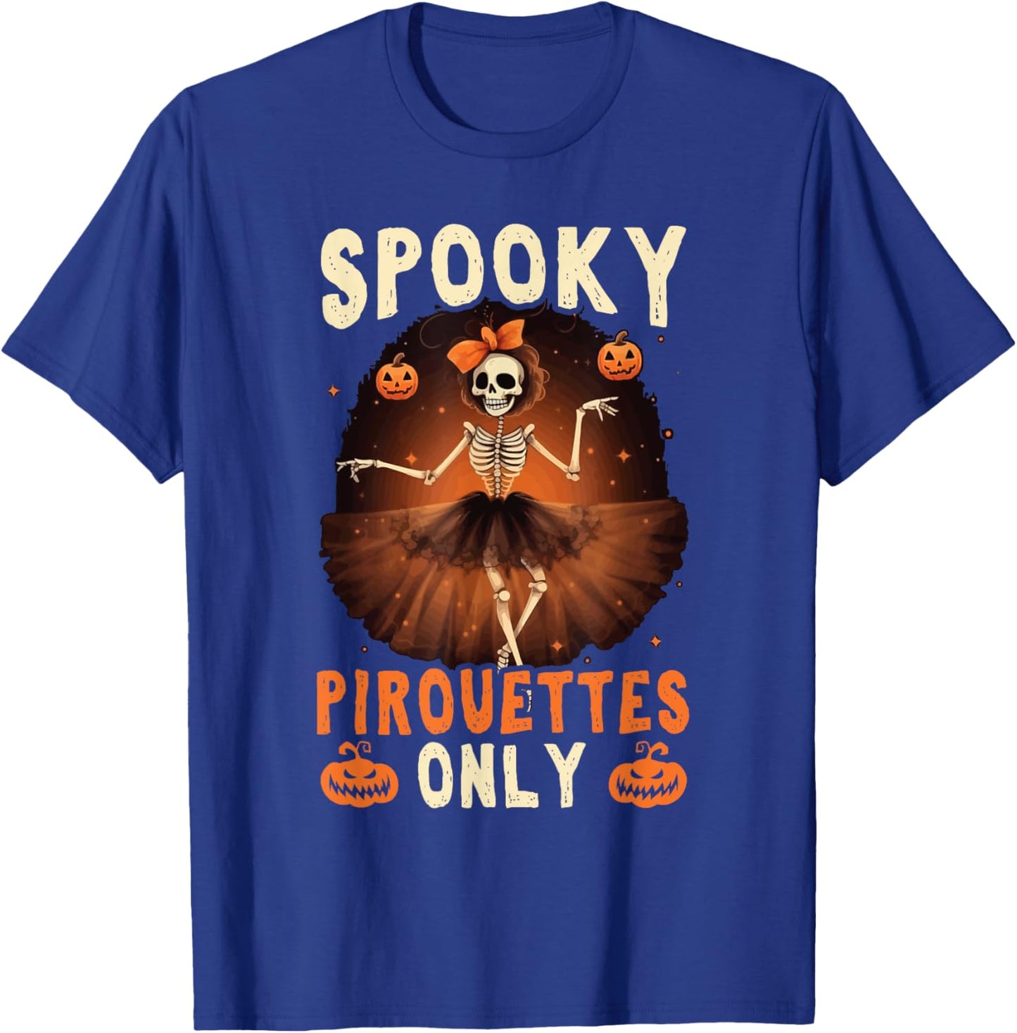 Halloween Ballerina Scary Trick Or Treat Spooky Ballet T-Shirt - T-Shirt | Royal