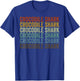 Crocodile Shark Fish Retro T-Shirt - T-Shirt | Royal