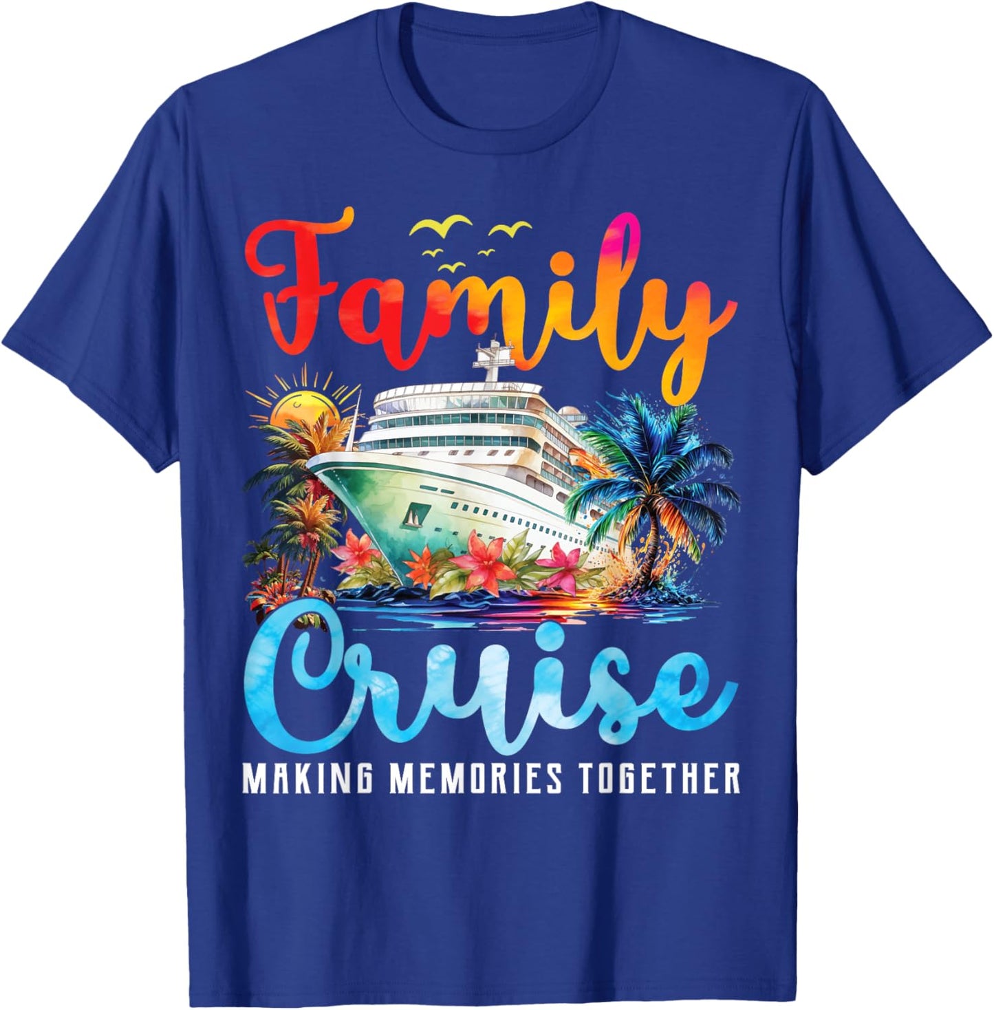 Family Cruise 2025 Family Matching Cruise Vacation Party T-Shirt - T-Shirt | Royal