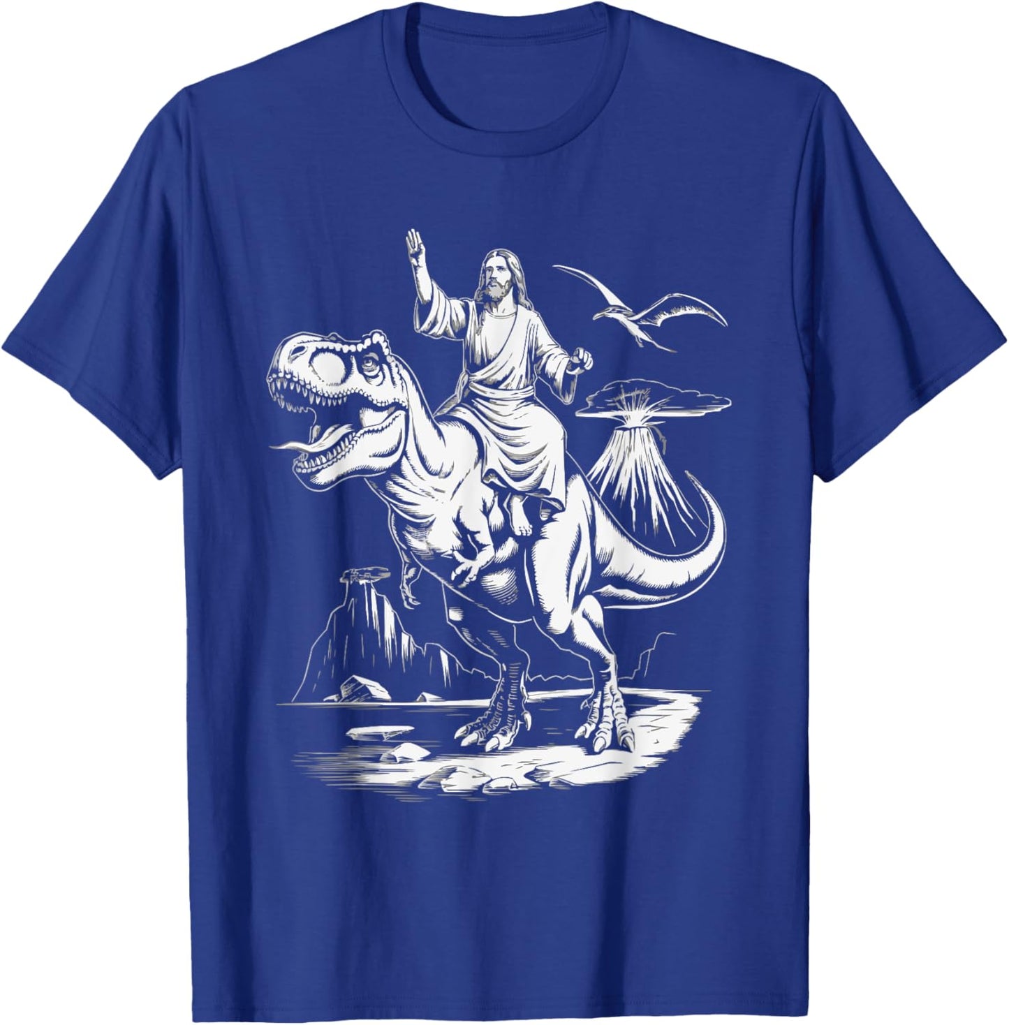 Funny Jesus Christ Religious Christian Believer Christianity T-Shirt - T-Shirt | Royal
