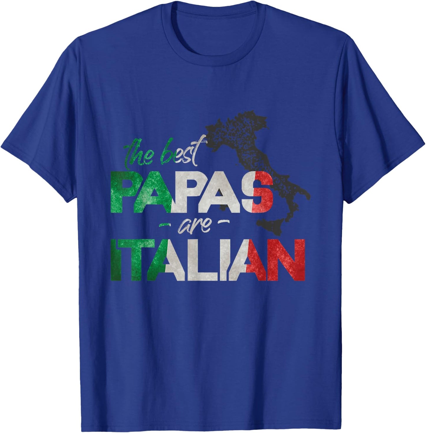 The Best Papas Are Italian Funny Italy Country Flag T-Shirt - T-Shirt | Royal