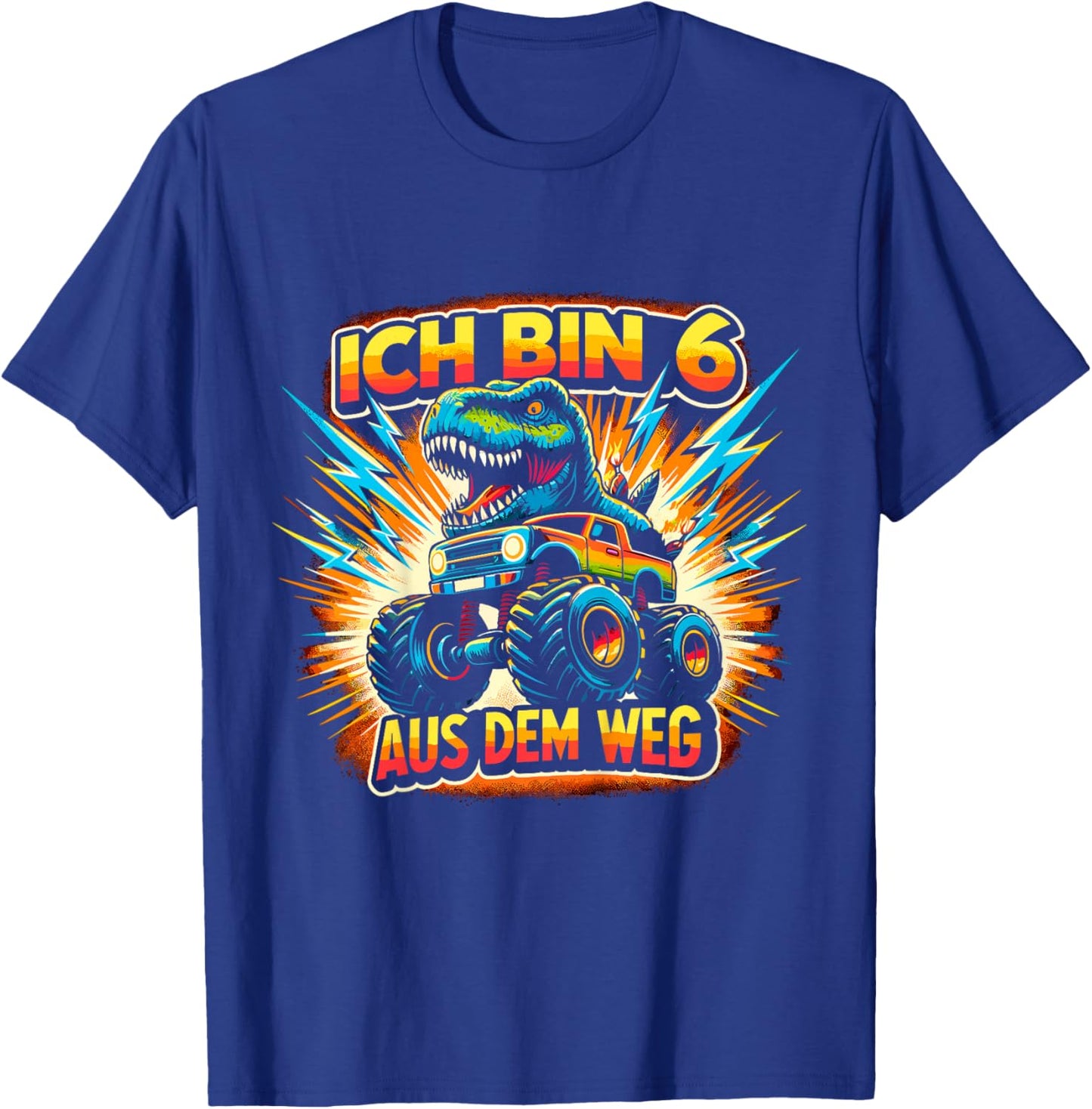 Kinder Ich bin 6 6. Geburtstag Junge Sechs Jahre Jungs T-Shirt - T-Shirt | Royal