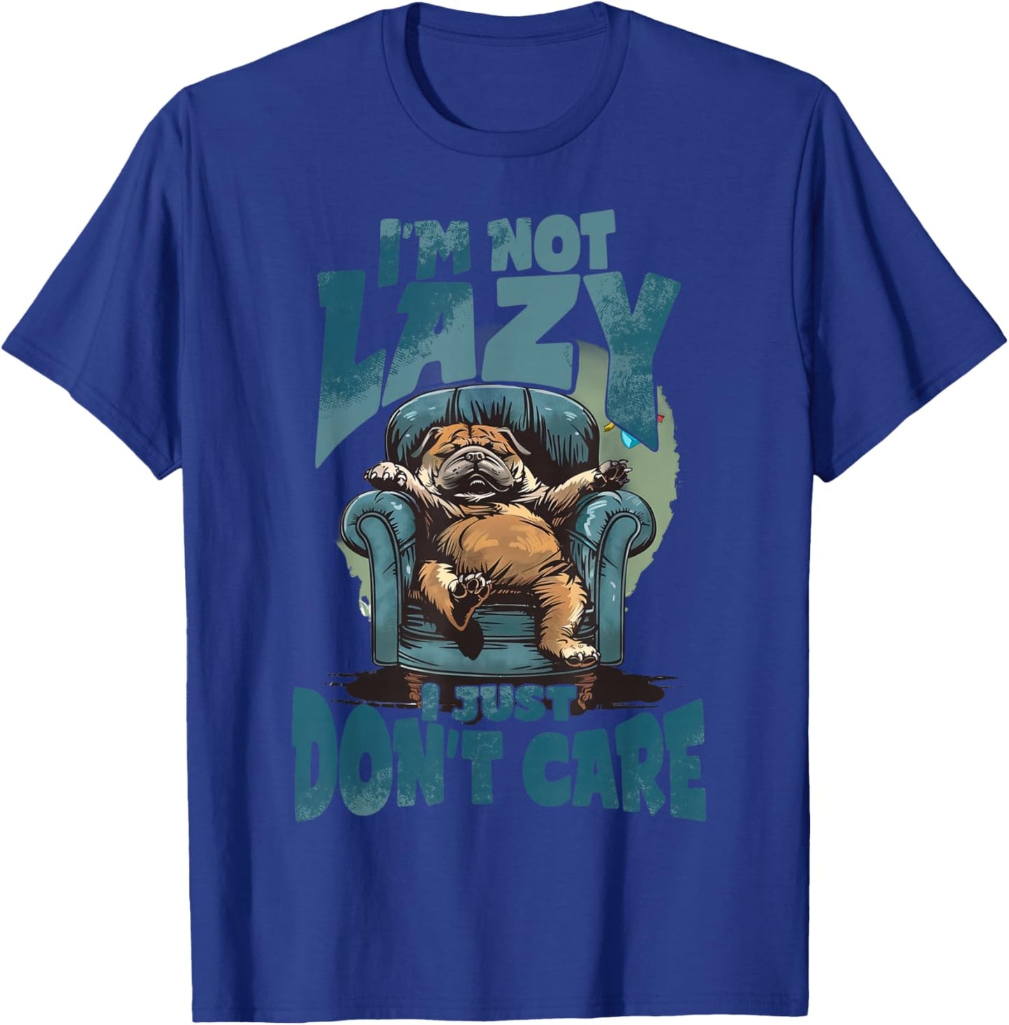 Lazy dog I'm not lazy T-Shirt - T-Shirt | Royal