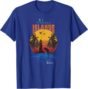 Vintage Abaco Islands Bahamas Gift T-Shirt - T-Shirt | Royal