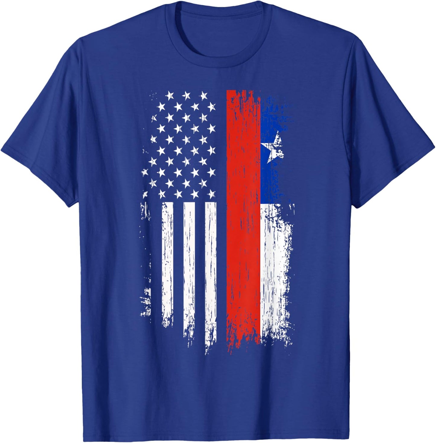 Chilean American Flag - Pride Chile USA Shirt T-Shirt - T-Shirt | Royal