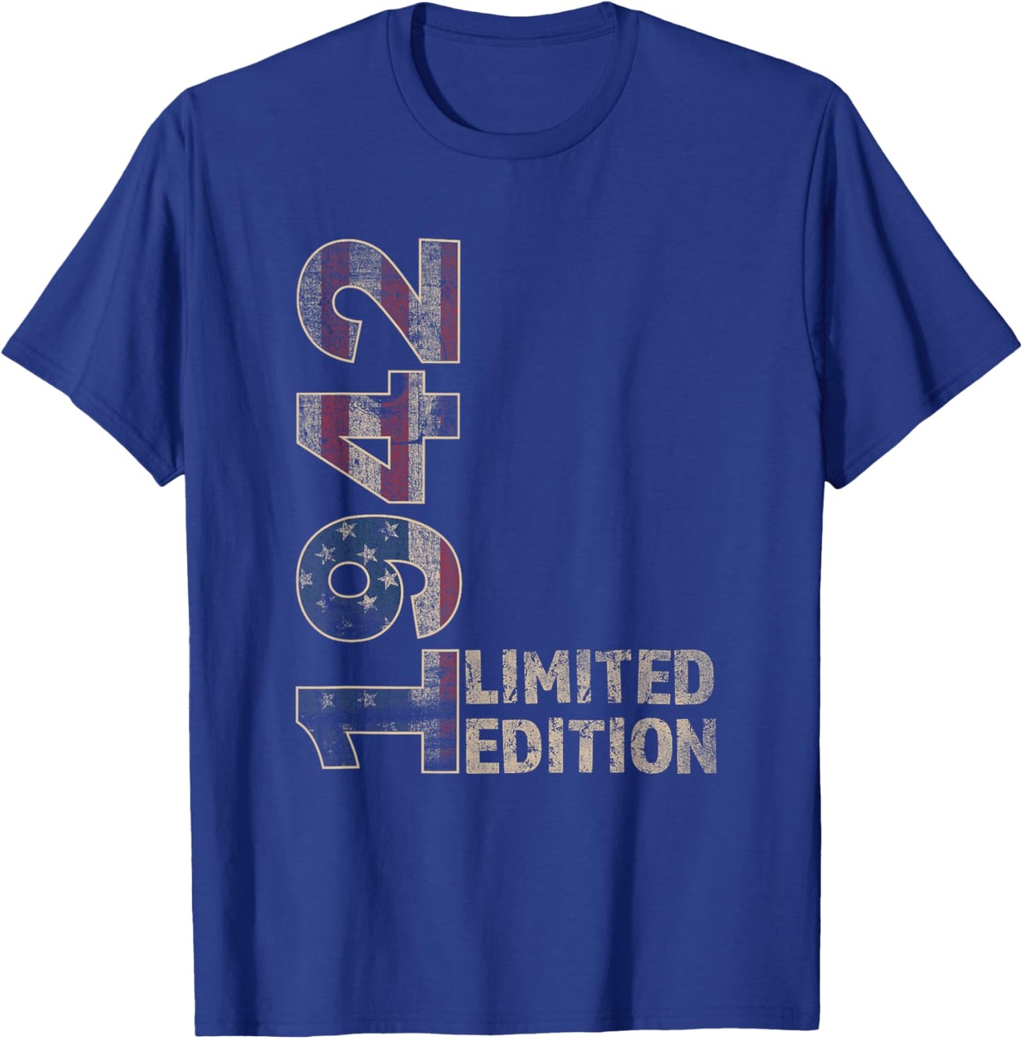 83th Birthday Gift men Vintage born 1942 turning 83 Year Old T-Shirt - T-Shirt | Royal