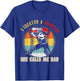 I Created A Monster She Call Me Dad Softball Baseball Dad T-Shirt - T-Shirt | Royal