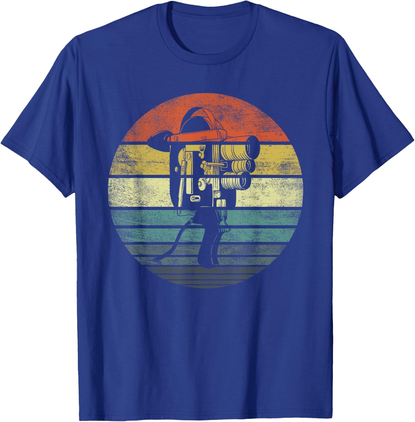Cameraman Videographer Gifts Funny Retro Camera Filmmaker T-Shirt - T-Shirt | Royal