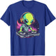 Cartoon Alien DJ T-Shirt - T-Shirt | Royal