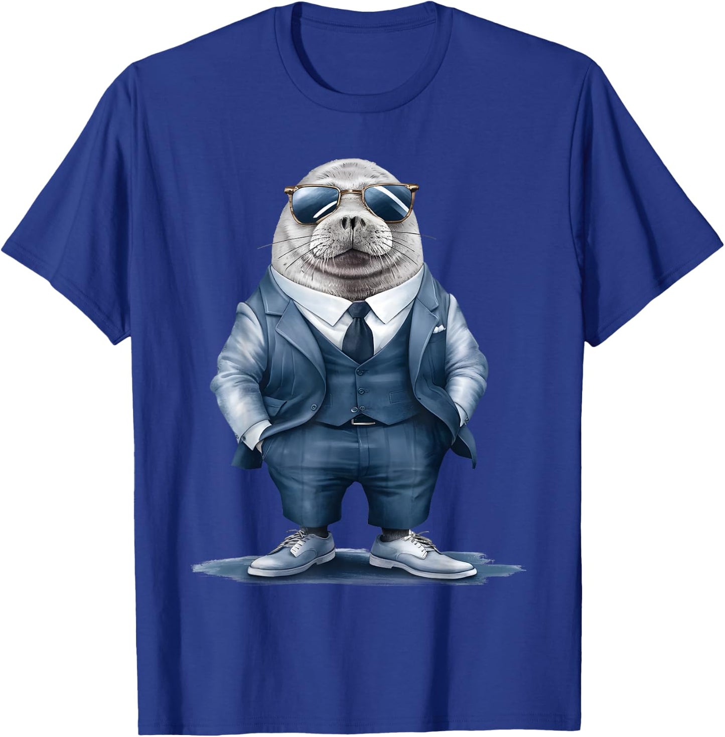 Seal Men Woman Seal In Suit Seal T-Shirt - T-Shirt | Royal