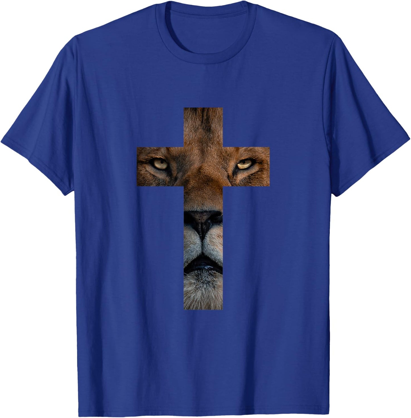 Lion Cross King Lord Jesus Bible Judah T-Shirt - T-Shirt | Royal