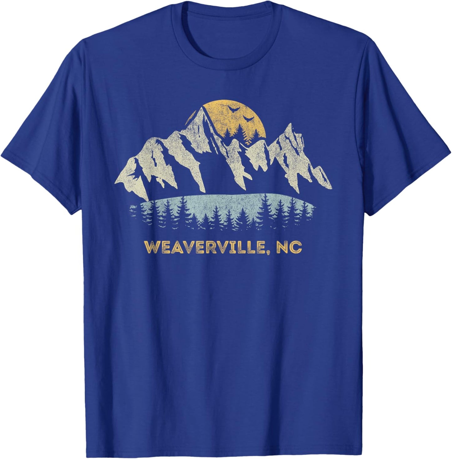 Weaverville North Carolina Mountain Sunset Sunrise NC T-Shirt - T-Shirt | Royal