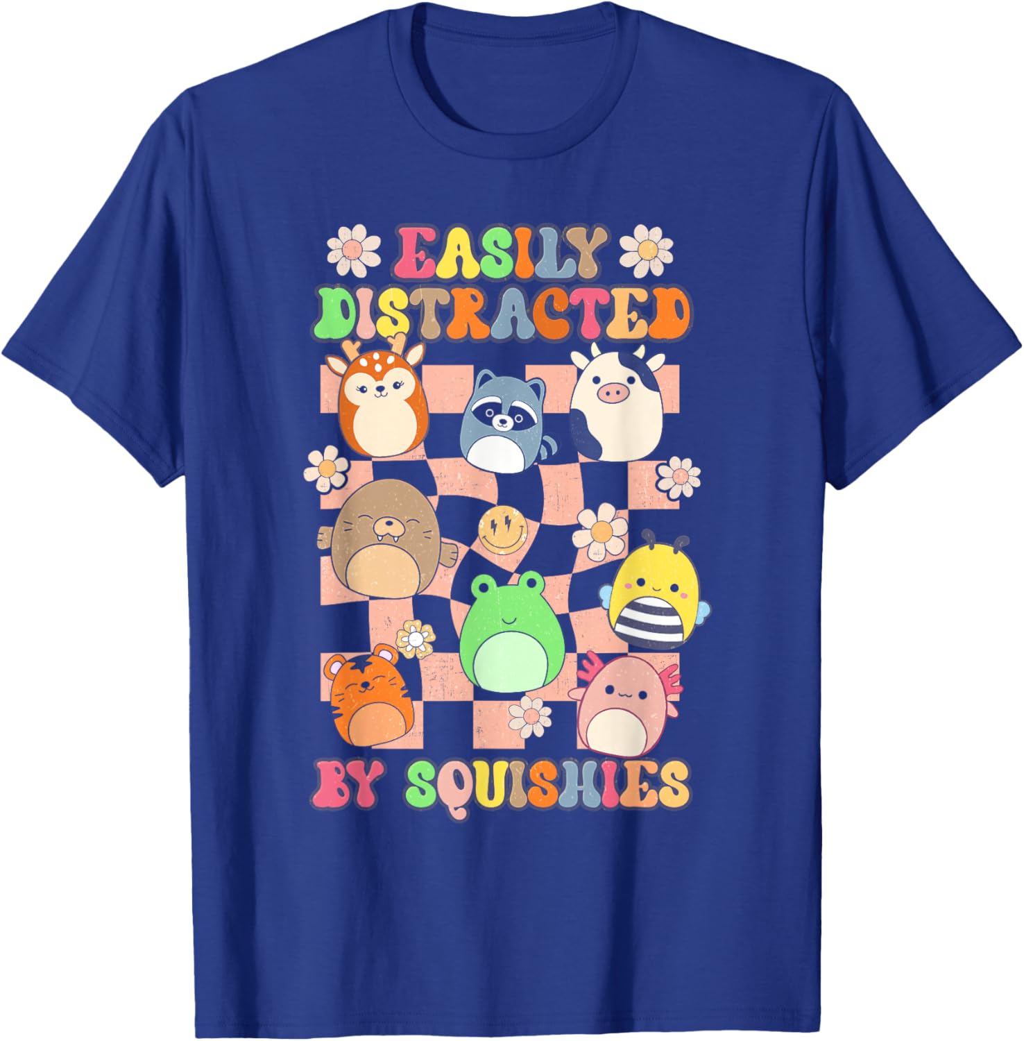 Girls Who Love Squishy Easily Distracted By Animal Squishies T-Shirt - T-Shirt | Royal