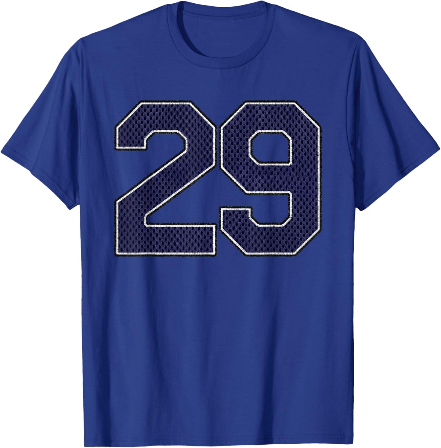 Navy Number 29 Athlete Sports Jersey Supporter Fanwear T-Shirt - T-Shirt | Royal