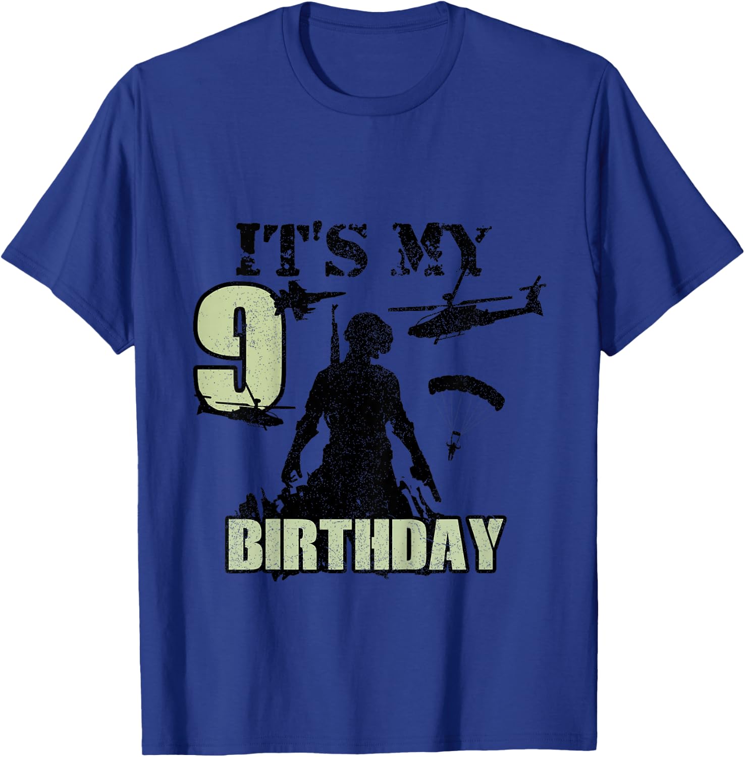 9 Year Old Call Of Theme It's My Birthday Gift Boys Girls T-Shirt - T-Shirt | Royal