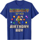 Grammy Of The Birthday Boy Video Gamer Pixel Number T-Shirt - T-Shirt | Royal