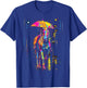 Horse Art Abstract Animal Colorful Artwork Graphic Horse T-Shirt - T-Shirt | Royal
