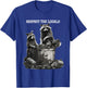 Funny Raccoon Trash Panda Respect The Locals Racoon Lover T-Shirt - T-Shirt | Royal