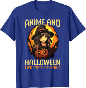 Anime Halloween Kawaii Trick Or Treat Spooky Manga Reader T-Shirt - T-Shirt | Royal