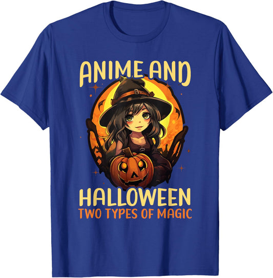 Anime Halloween Kawaii Trick Or Treat Spooky Manga Reader T-Shirt - T-Shirt | Royal