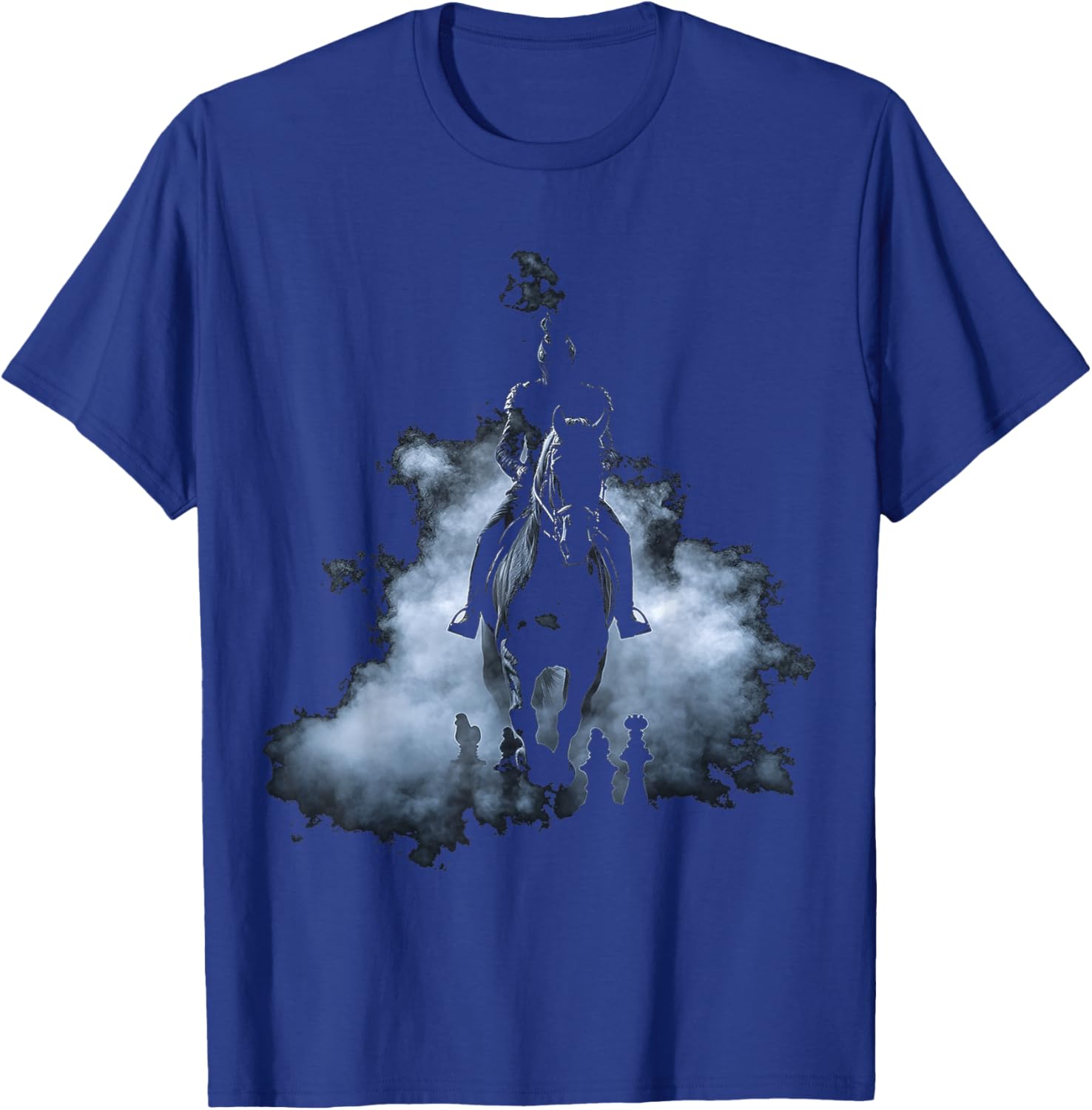 Horse Illustration Men Animal Pattern Lover Portrait Art Horse T-Shirt - T-Shirt | Royal
