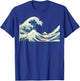 Great Wave Off Kanagawa Katsushika Hokusai Surfing Ocean T-Shirt - T-Shirt | Royal