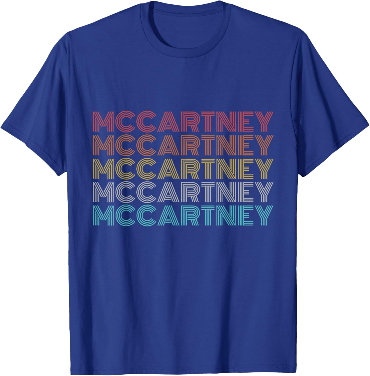 Retro Vintage McCartney T-Shirt - T-Shirt | Royal