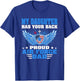 My Daughter Has Your Back Proud Air Force Dad Father Gift T-Shirt - T-Shirt | Royal