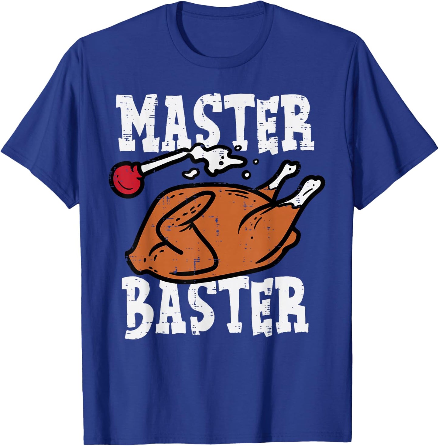 Thanksgiving Master Baster Funny Turkey Day Fall Men Boys T-Shirt - T-Shirt | Royal