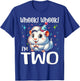 Wheek! I'm Two Cute Guinea Pig 2 Year old 2nd Birthday T-Shirt - T-Shirt | Royal