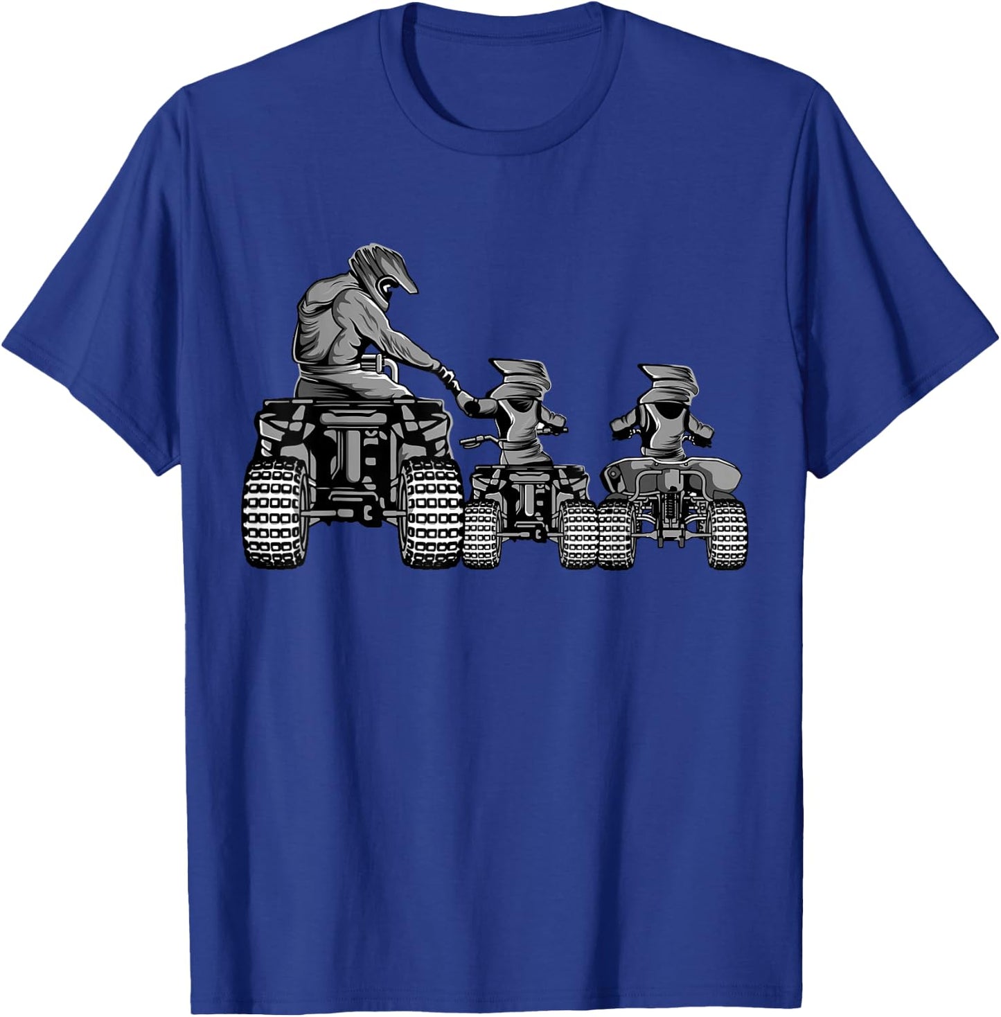 Quad Bike Father and Son Four Wheeler ATV Gift T-Shirt - T-Shirt | Royal