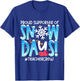 Proud Supporter Of Snow Days Teacher Crew T-Shirt - T-Shirt | Royal