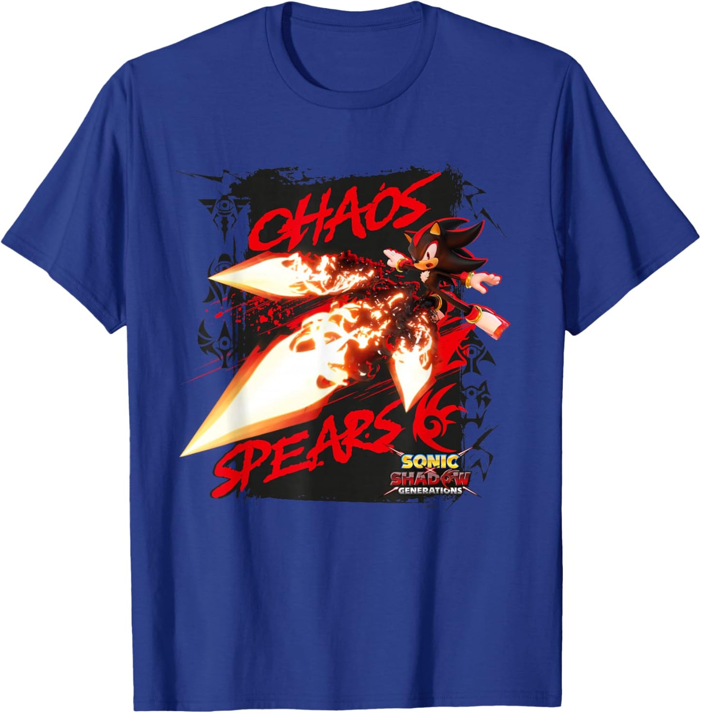 Sonic the Hedgehog, Sonic X Shadow Generations Chaos Spears T-Shirt - T-Shirt | Royal